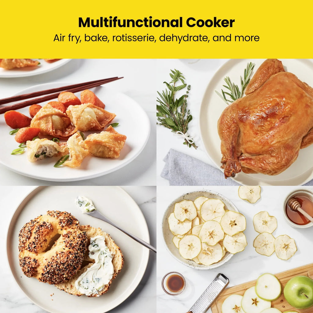 10 Qt. Digital Air Fryer+ Rotisserie, Black N286