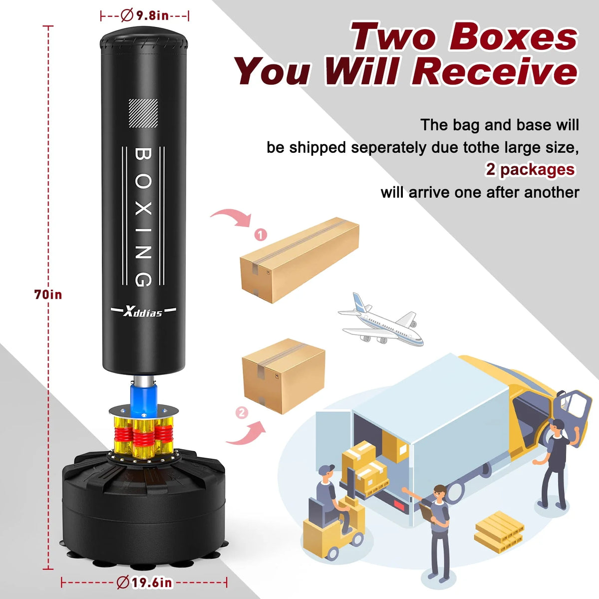 Freestanding Punching Bag with Stand H602720