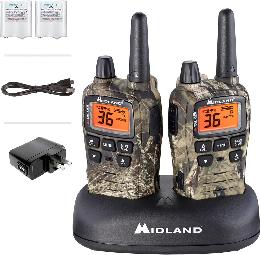 36 Channel FRS Two-Way Radio Walkie Talkie Black/Silver M561