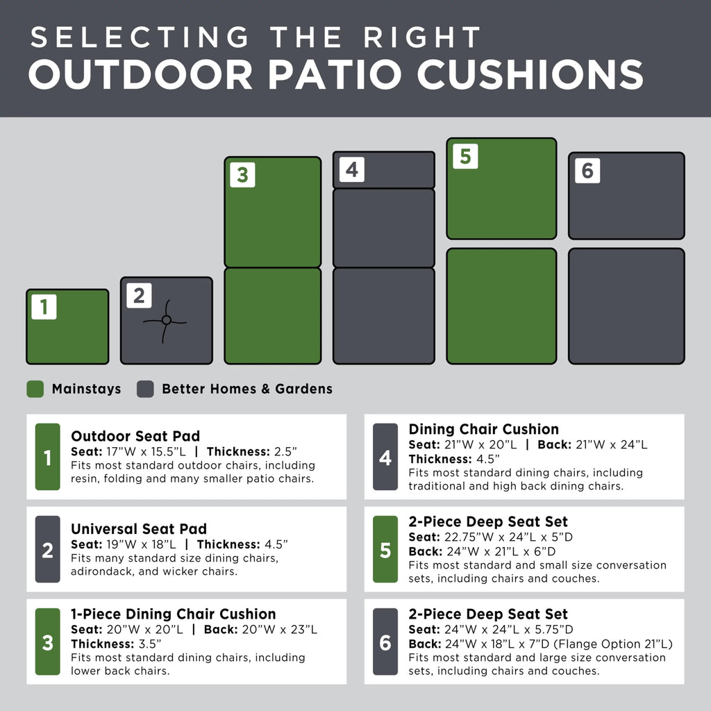 Grey Rectangle Outdoor Chair Cushion Y32241