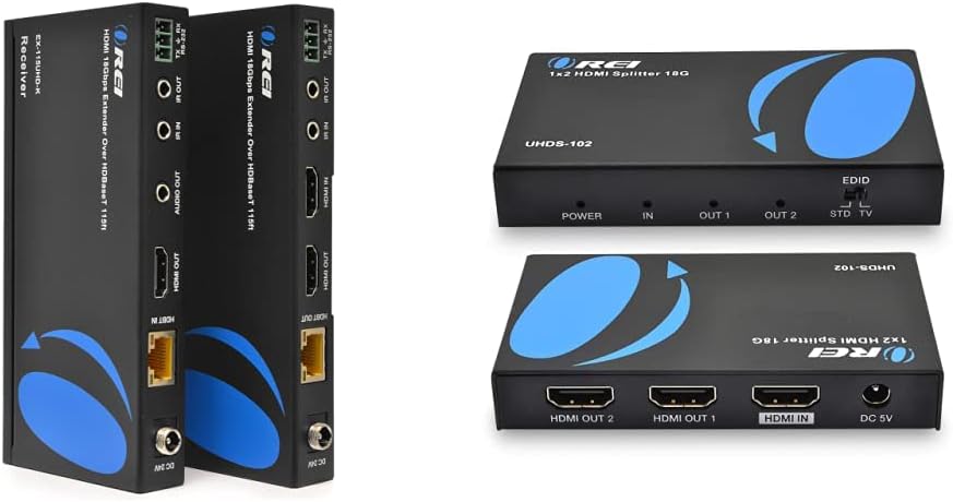 4K 60Hz HDMI Extender over Cat5e/6 Ethernet LAN cable F262376