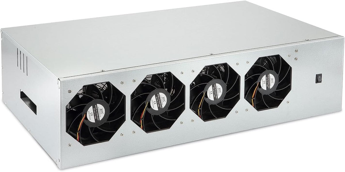 8 GPU Mining Rig Case with Cooling Fans and Motherboard F94410
