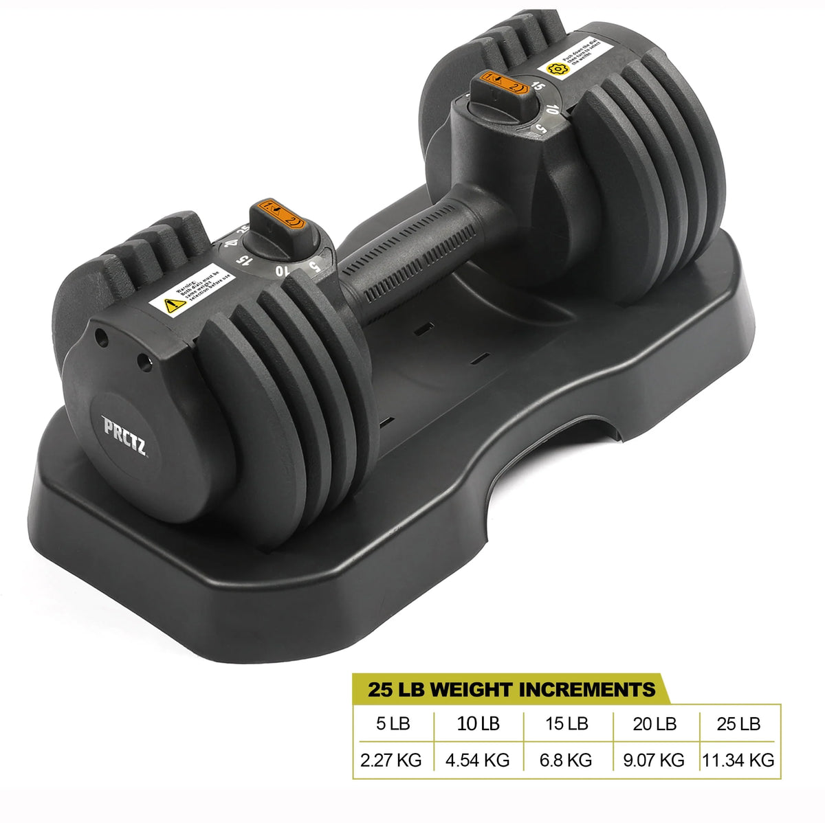 10-30lb Adjustable Dumbbell Pair with Stand Y655