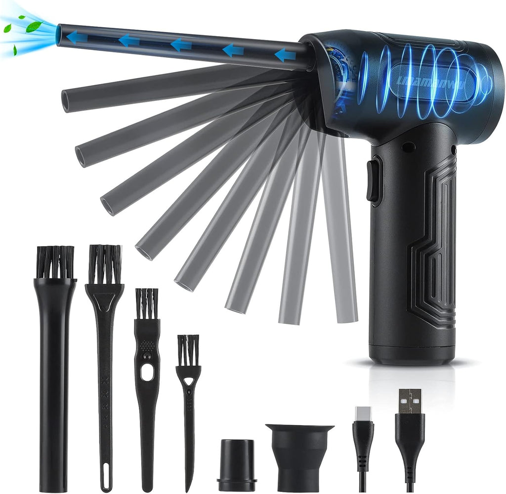 Cordless Air Duster Portable Air Blower 50000 RPM Rechargeable E969914