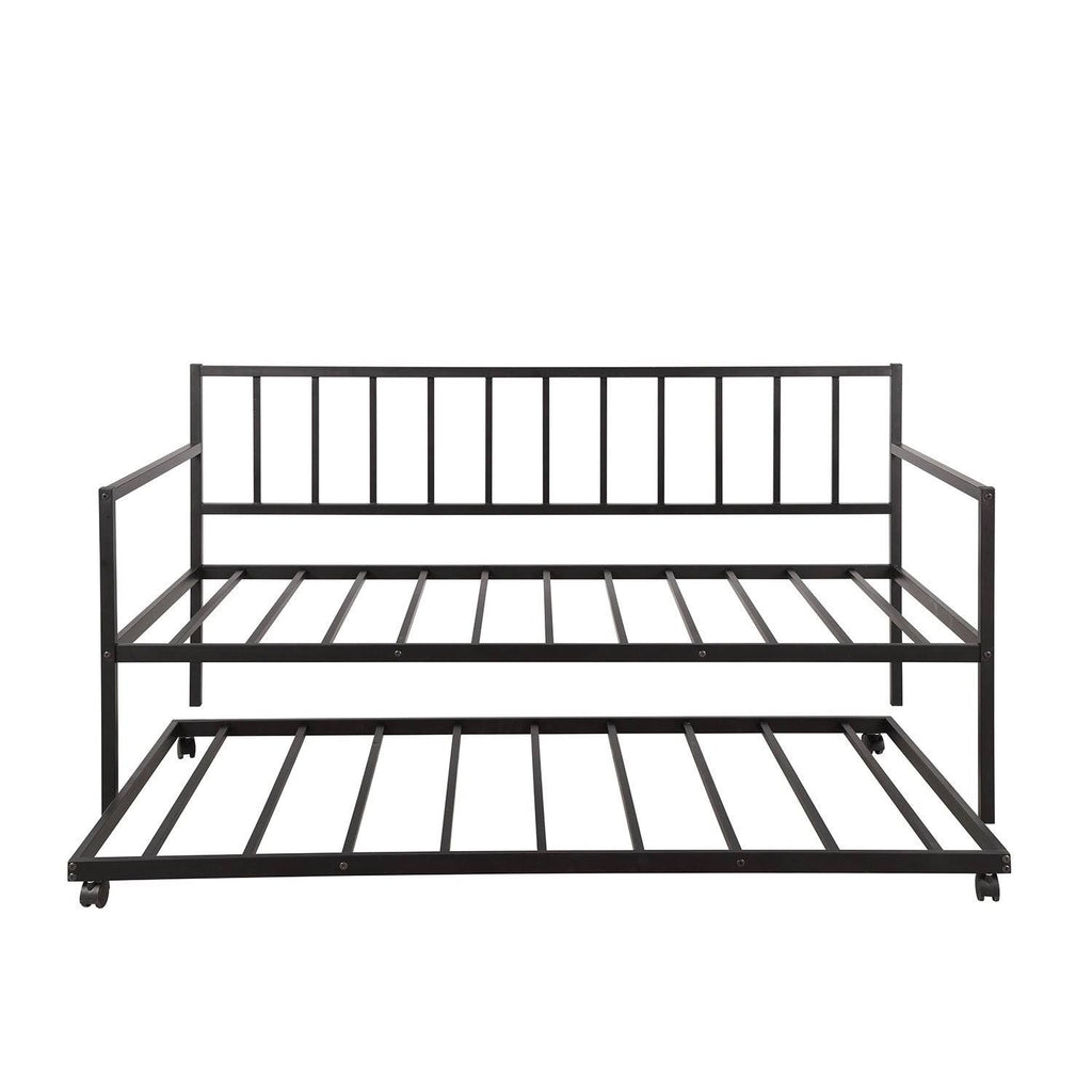 Twin-size Metal Daybed with Trundle E2337