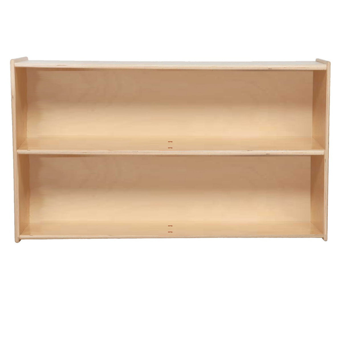 2 Shelf Bookcase Storage Organizer Natural Finish U326