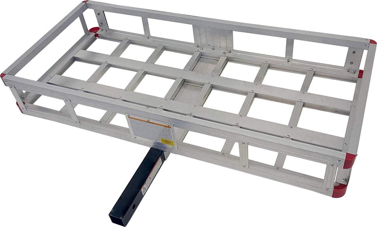 49 x 22.5 Aluminum Hitch Cargo Carrier with High Side Rails V14140