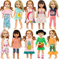 10 Sets 14.5 Inch Doll Clothes and Party Dress Y302023