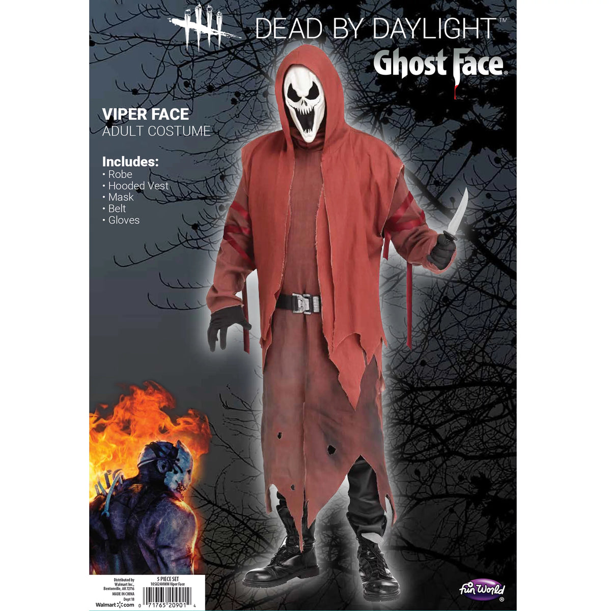 Red Halloween Scary Costume K752045