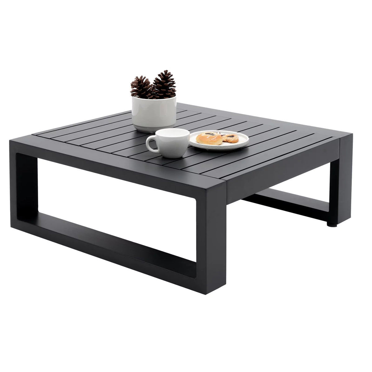Grey Aluminum Outdoor Side Table V934