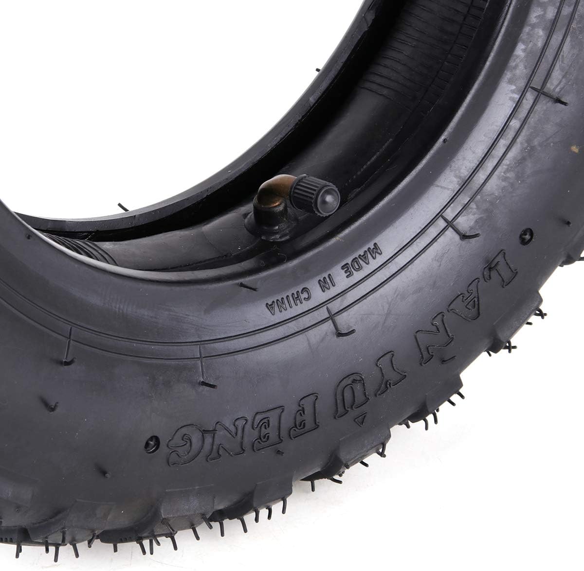 3.50-8 Tire and Inner Tube with TR87 Bent Angled Valve Stem Pack of 2 S39817