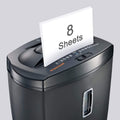 8-Sheet Micro-Cut Paper CD Credit Card Shredder with 5.5 Gallon Wastebasket I768