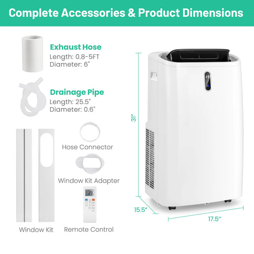 12000 BTU Portable Air Conditioner W6059