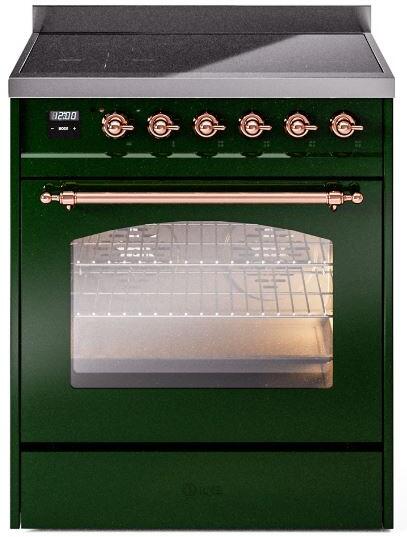 30 Induction Range with Electric Oven in Emerald Green S392721