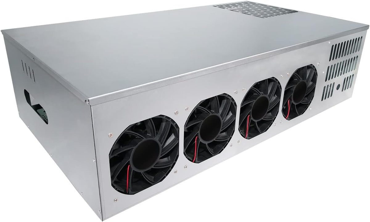 8 GPU Mining Rig Case with Cooling Fans and Motherboard F94410