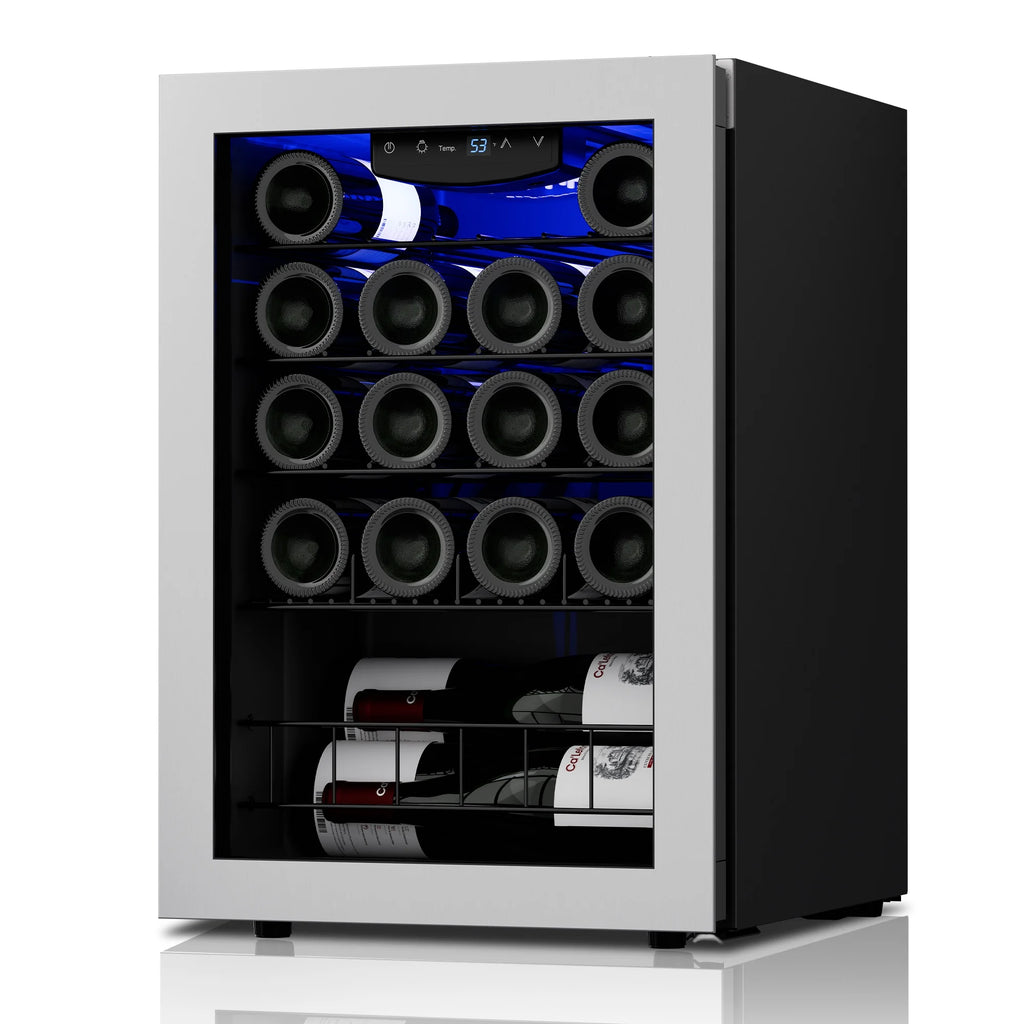 20 Bottle Mini Wine Fridge with Glass Door J411