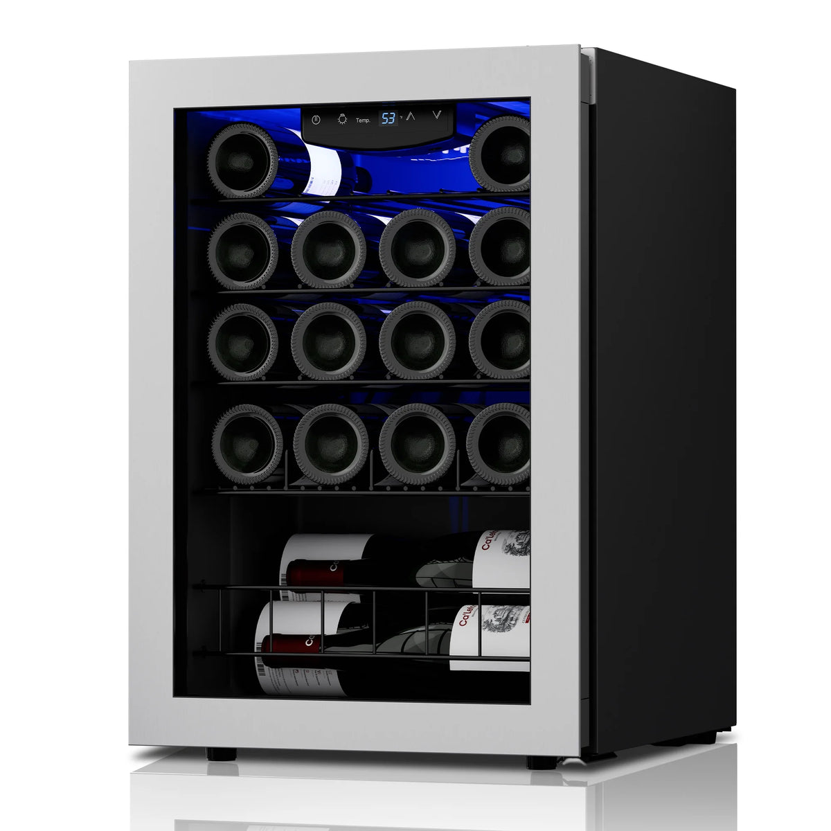 20 Bottle Mini Wine Fridge with Glass Door J411
