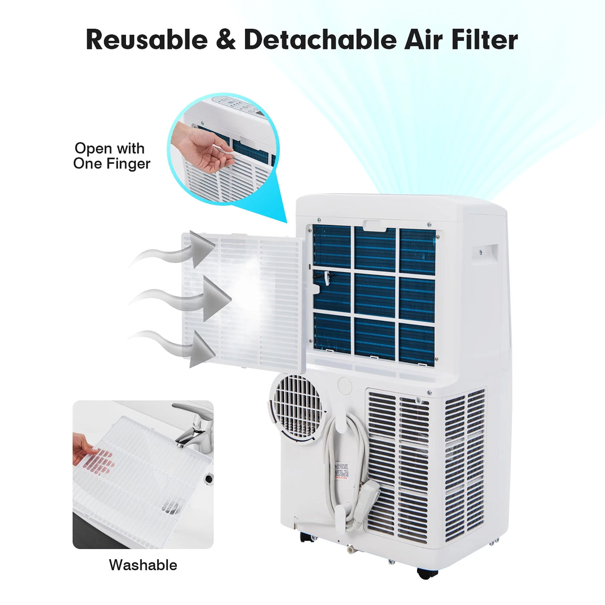 8800 BTU Portable Air Conditioner W124