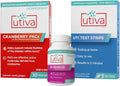 Cranberry PACs 30 Vegi Capsules, D-Mannose 500mg 120 Capsules, UTI Test Strips Z1384
