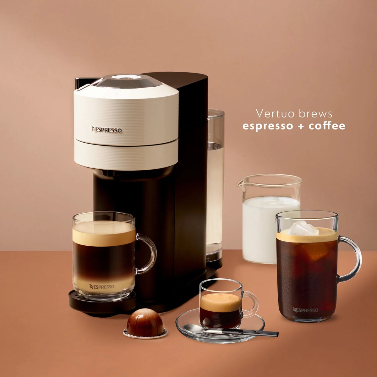 White Coffee and Espresso Maker E15816