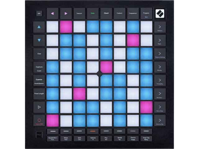 MIDI Grid Instrument Controller with Studio Headphones O748694