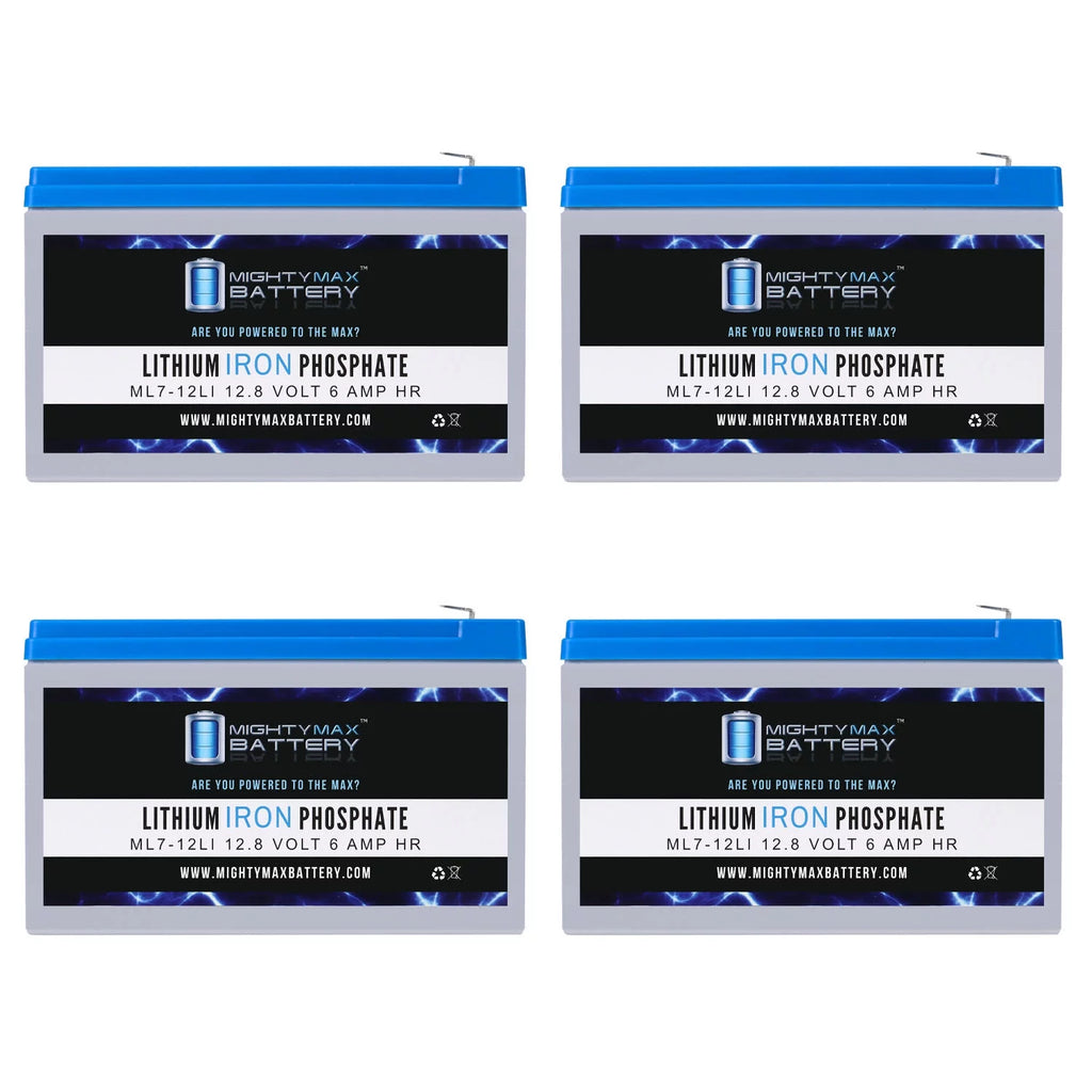 12V 7AH Lithium Replacement Battery 4 Pack N692