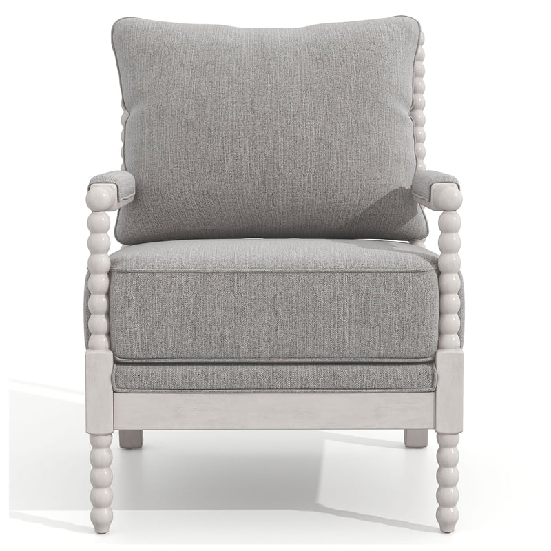Gray Fabric Cushioned Accent Chair Y380