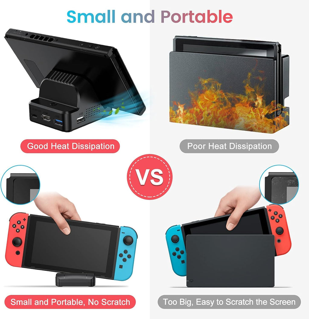 4K HDMI Portable Docking Station with Cooling Fan and USB 3.0 Port R9230