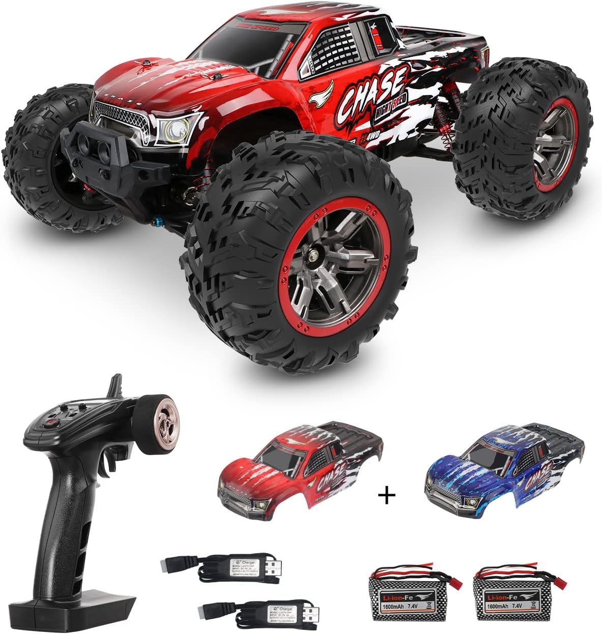 Brushless 1:16 4WD High Speed RC Monster Truck with 2 Battery I81324