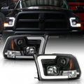 Black LED Projector Headlights Driver & Passenger Side L323