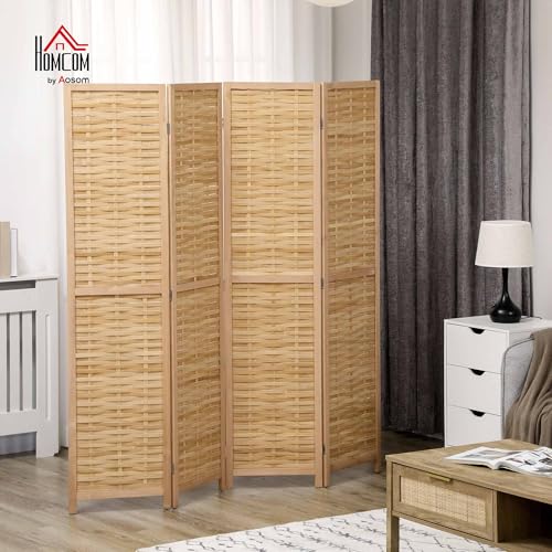3 Panel 5.5' Tall Bamboo Folding Room Divider T82222