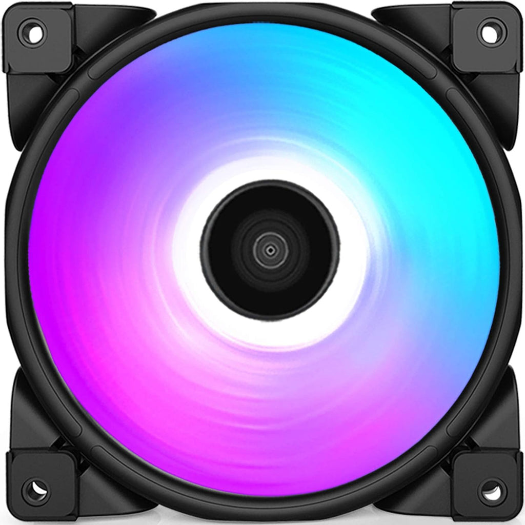 120mm RGB LED PC Case Fan Pack of 2 L618