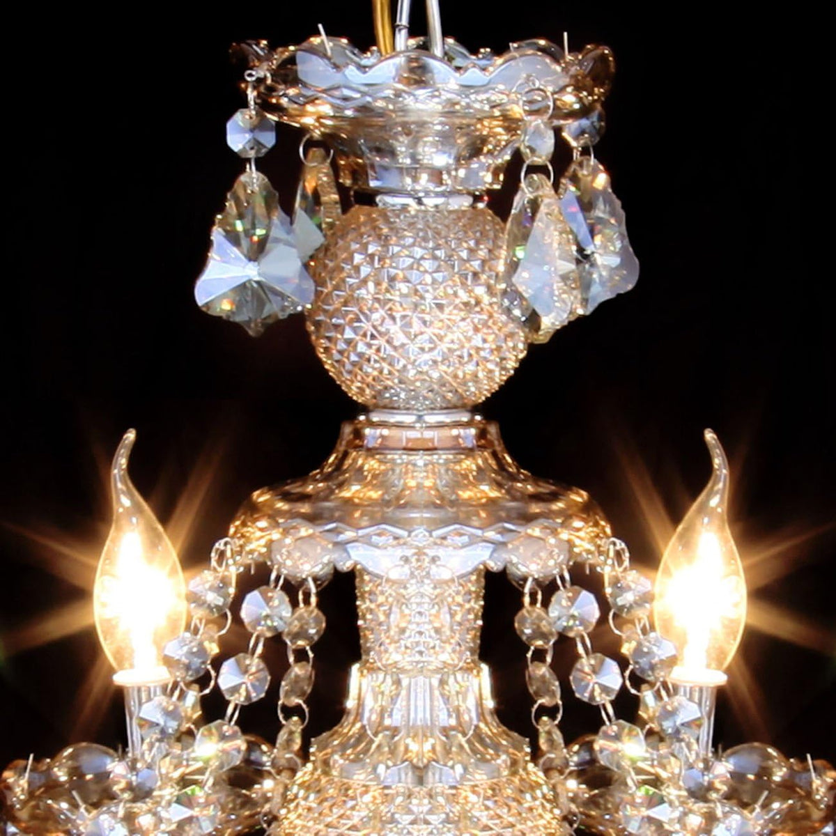 15 Lights Cognac K9 Crystal Chandelier N9667
