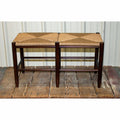 Brown Double Seat Backless Bench S86712