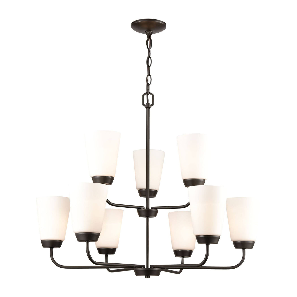 9-Light Oil Rubbed Bronze Chandelier C5903