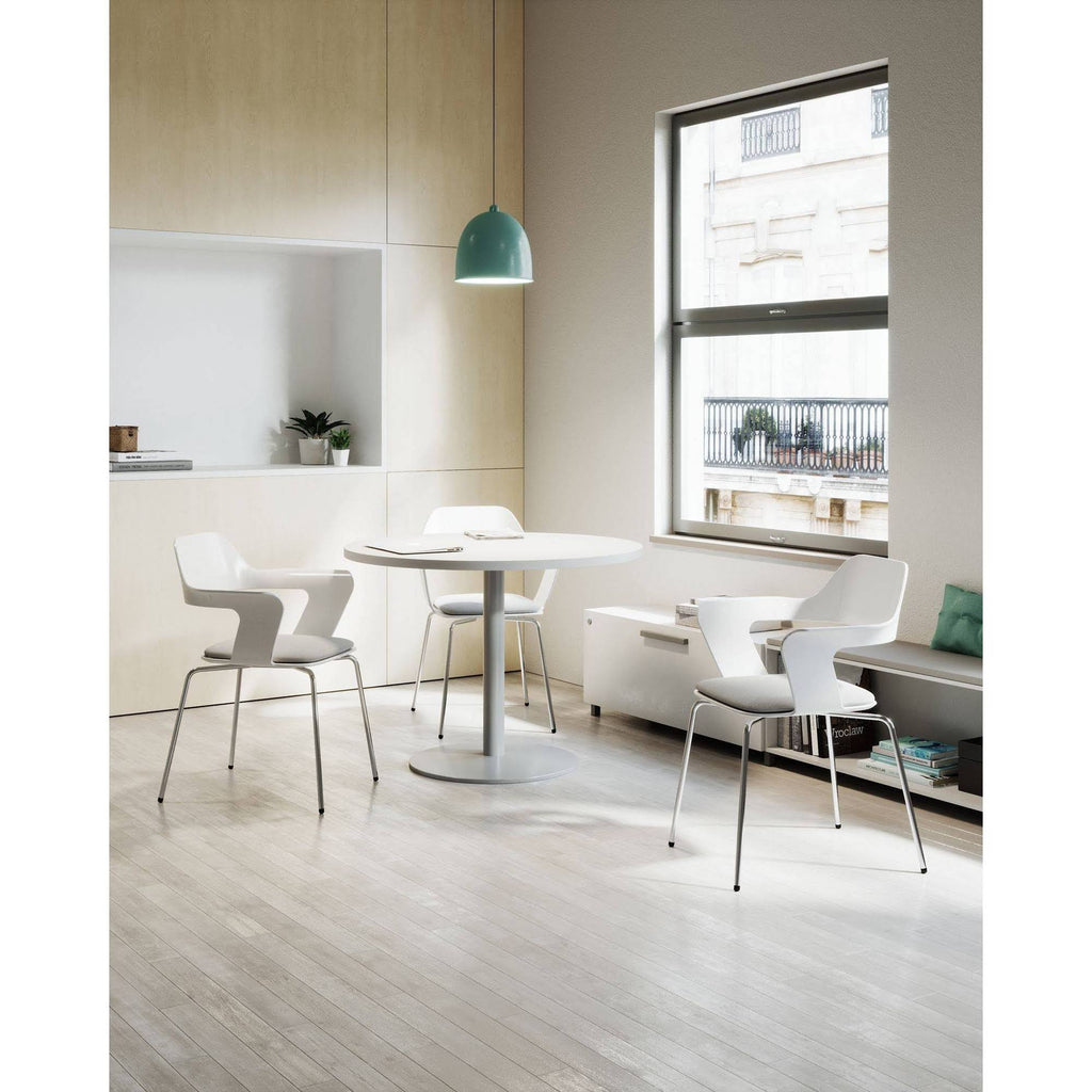 Stack Chair with White Flex Shell B402664
