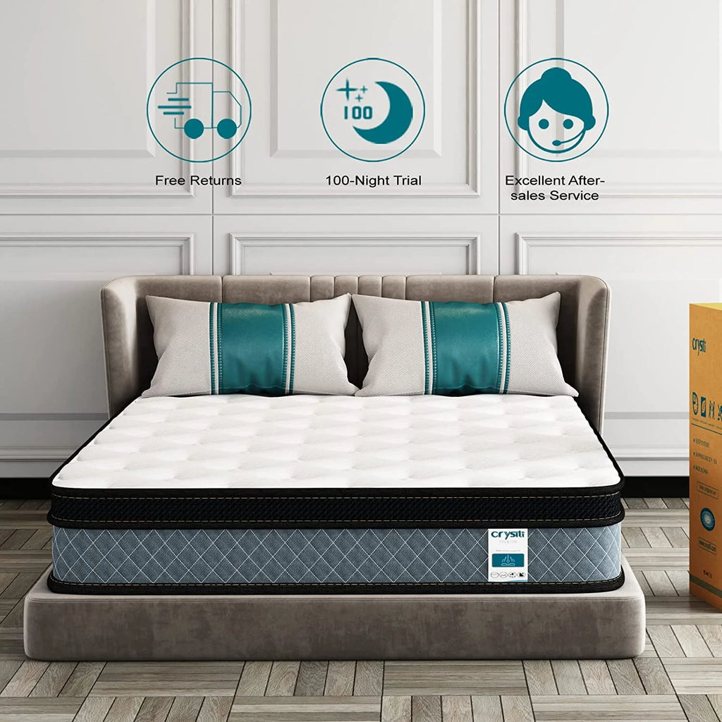 Queen Size Memory Foam Innerspring Hybrid Mattress P656