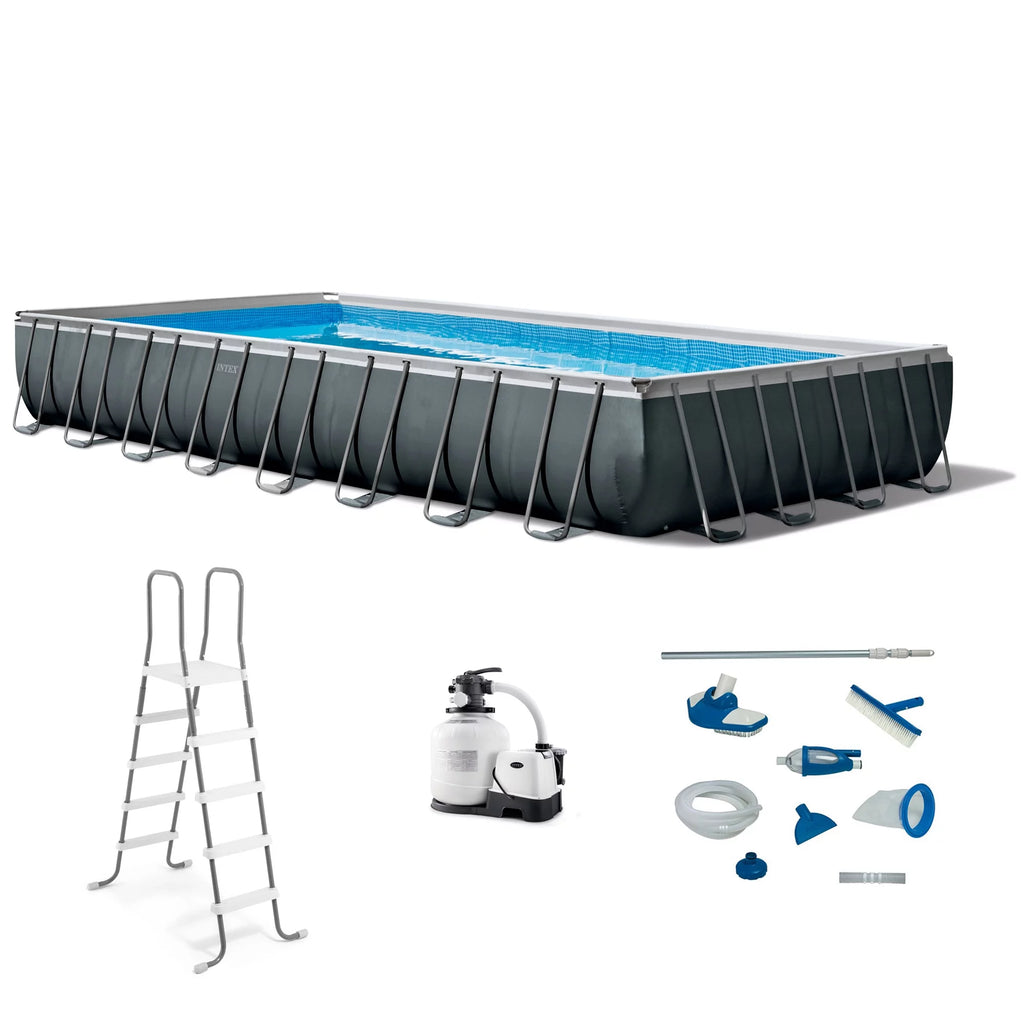 32ft x 16ft x 52in Rectangular Swimming Pool and Maintenance Kit Y276093