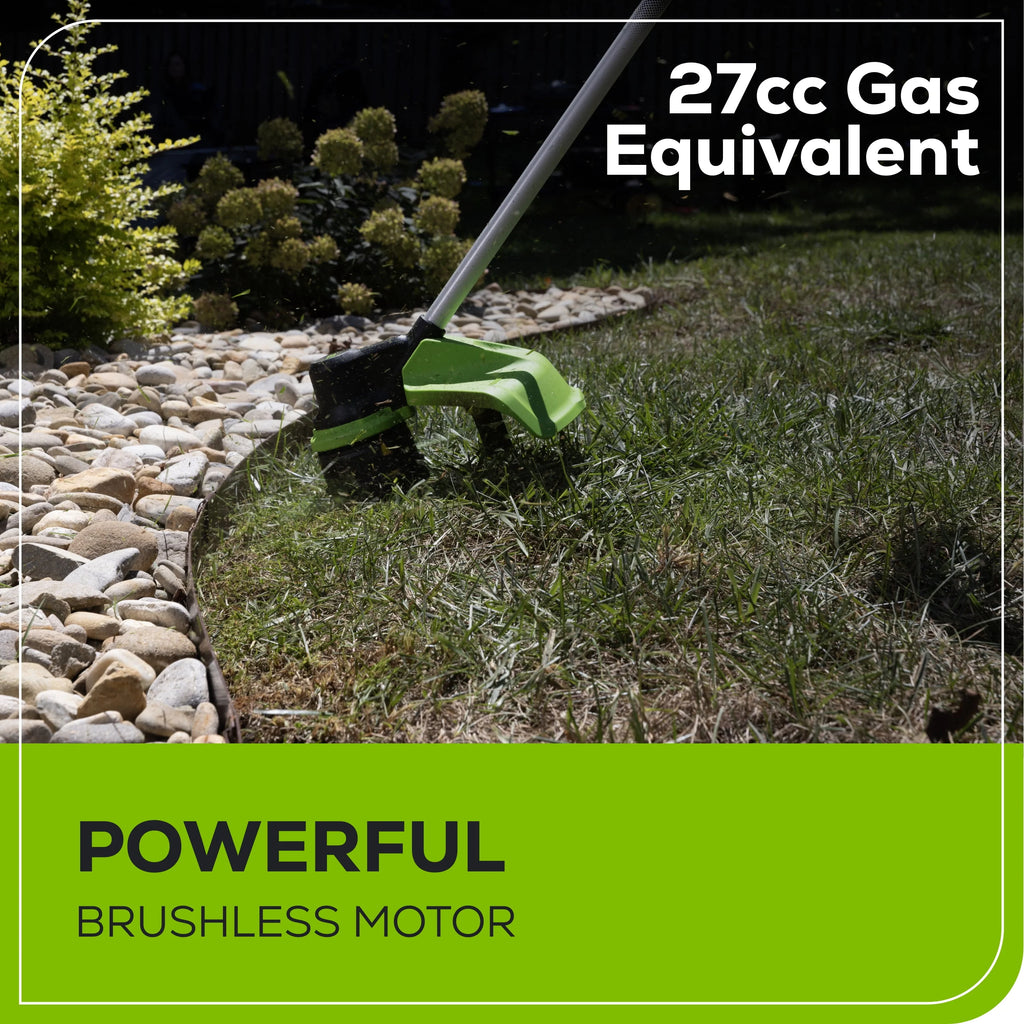 60V 16 String Trimmer & 630 CFM 170 MPH Blower Combo Kit with 2.5Ah Battery & 3 Amp Charger D982