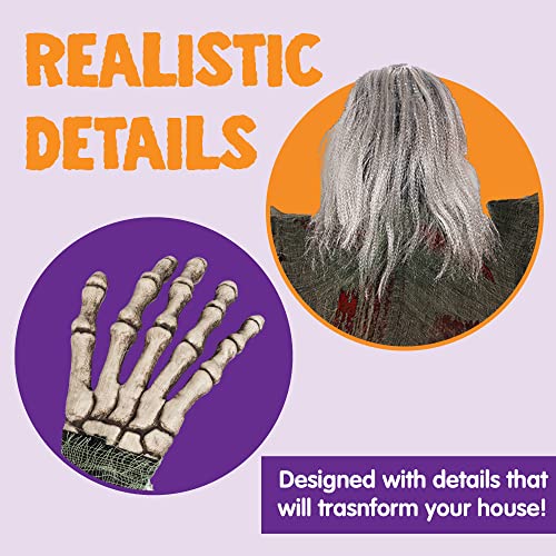 47" Halloween Climbing Zombies Wall Decoration 2 Pcs T9410