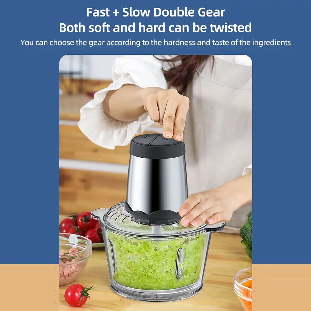 Electric Meat Grinder 2L Thickened Glass 300W Y393031