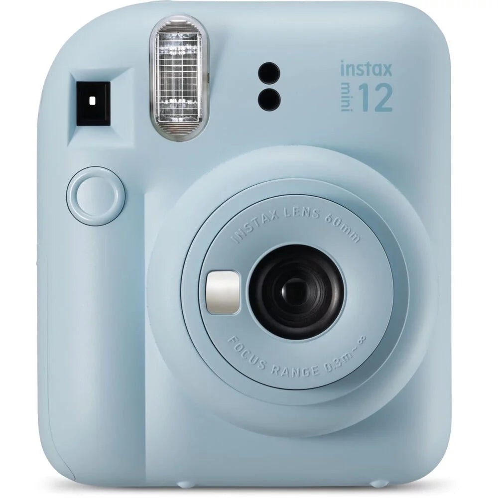 Pastel Blue Instant Film Camera with Case Batteries Lens Cleaning Kit M382301