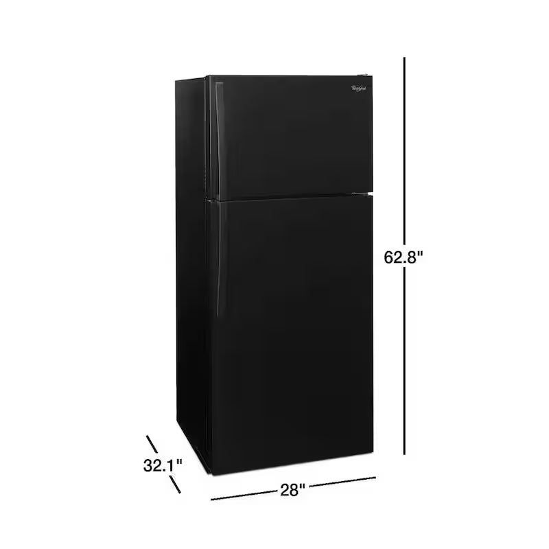 Top Freezer Refrigerator in Black Q76468