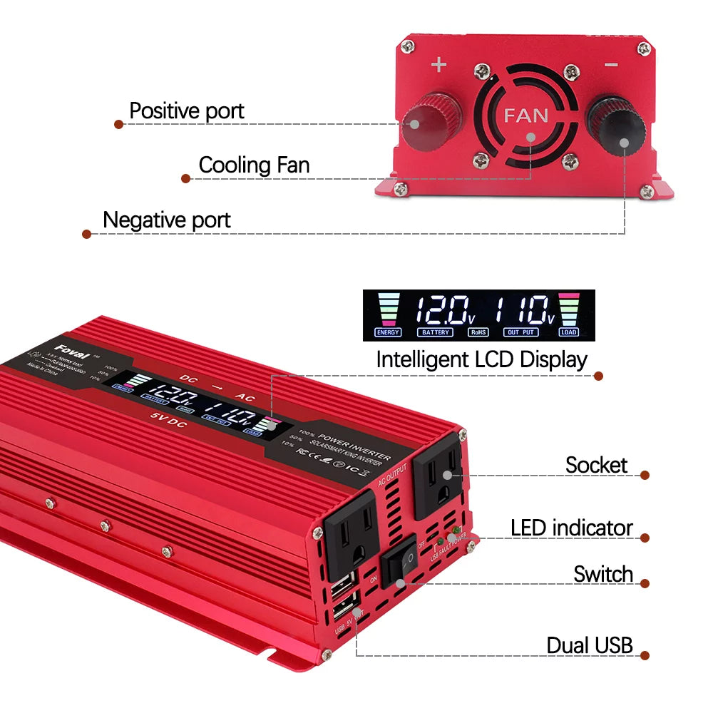 800 Watts Modified Sine Wave Power Inverter V7931