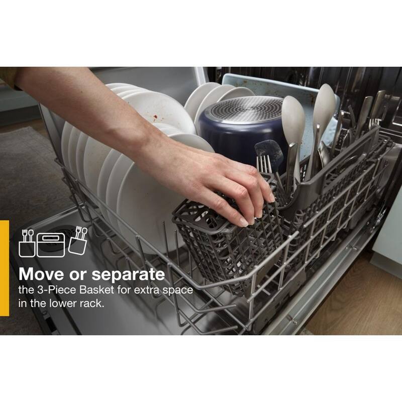 Fingerprint Resistant Stainless Steel Built-In Dishwasher with Third Level Rack U2392