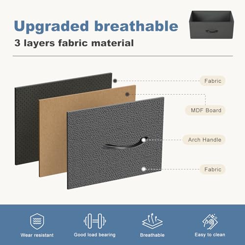 6 Fabric Drawers Dresser Y184679