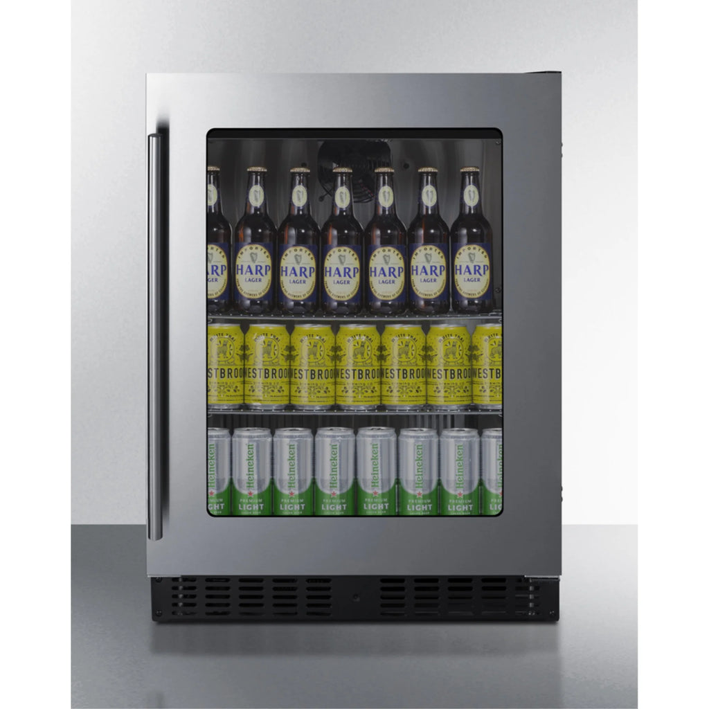 24" Wide 3.25 Cu. Ft. Compact Freezerless Refrigerator - Stainless Steel G409