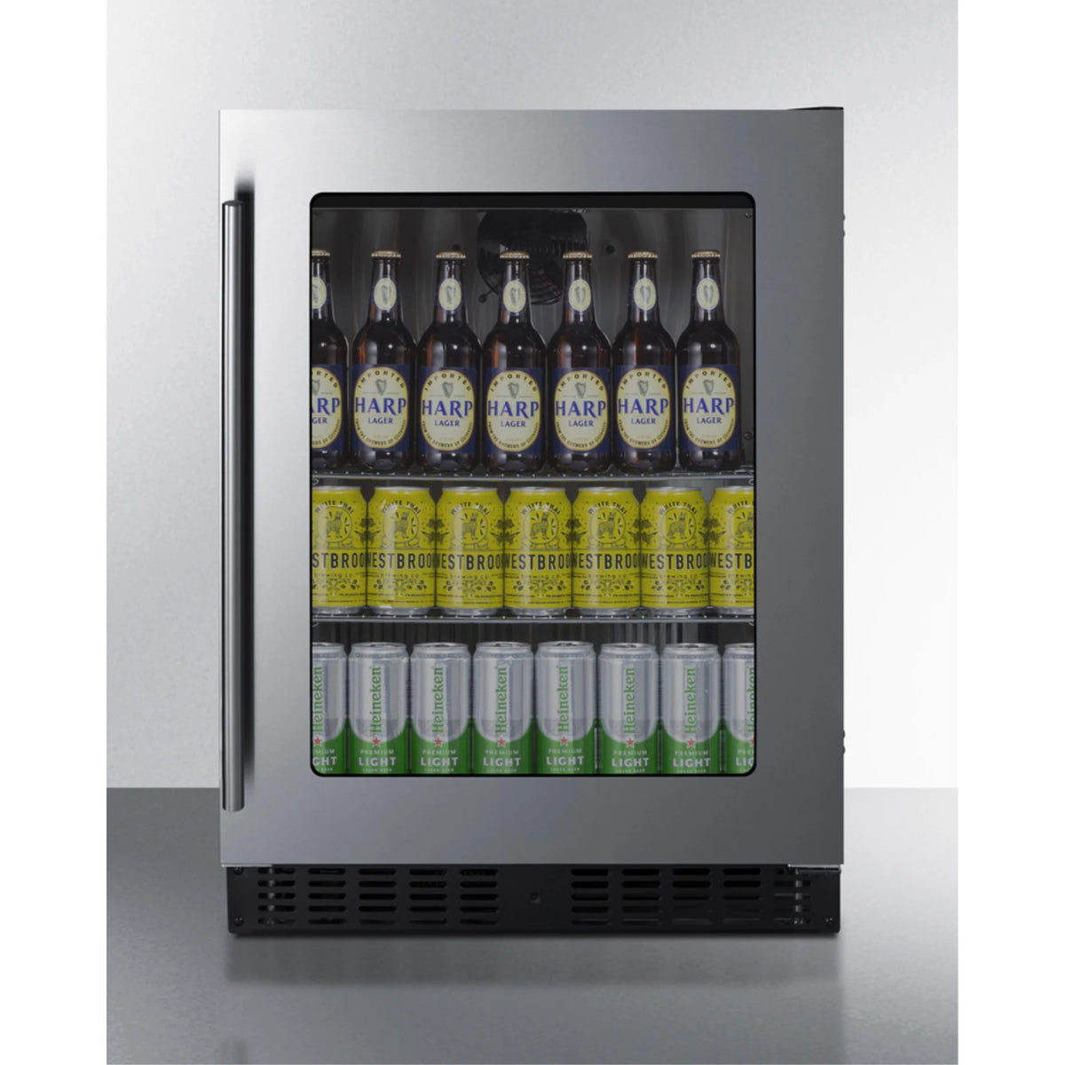 24" Wide 3.25 Cu. Ft. Compact Freezerless Refrigerator - Stainless Steel G409