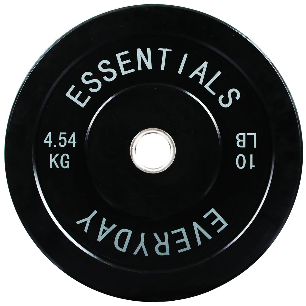 Black 10 lbs Olympic Bumper Plate with Steel Hub D15831