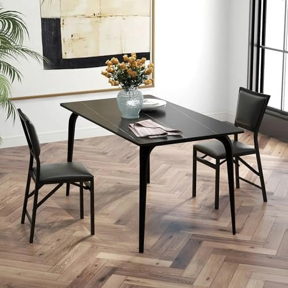 Folding Chairs Set of 4 Padded Metal Space Saving N735